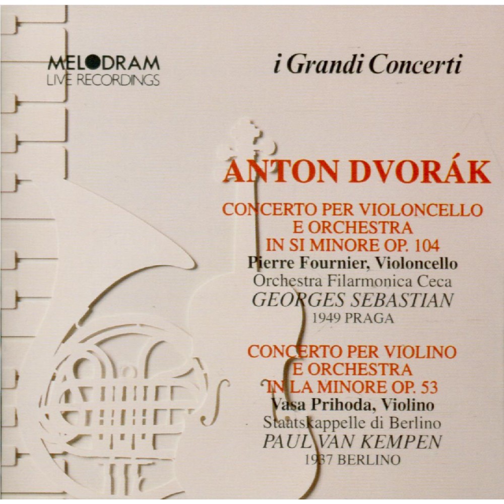 DVORAK - Fournier - Concerto pour violoncelle et orchestre en si mineur Live Recordings Berlin 1937 & Prague 1949..